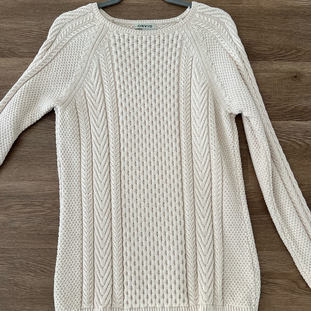 Orvis Women's Textured Cream Sweater